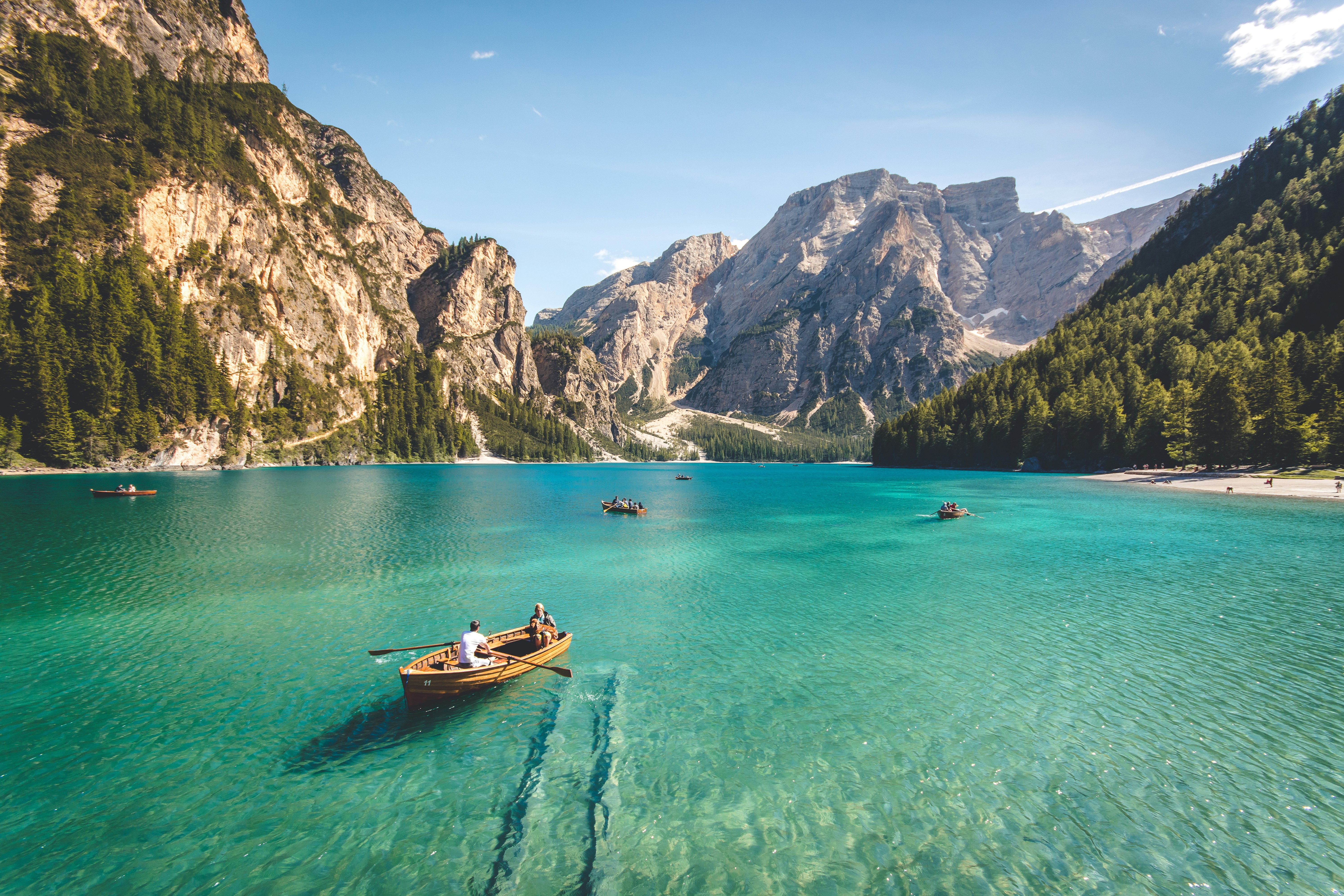 Alpine lake reflection